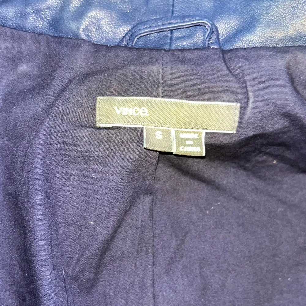 Vince Lambskin Leather Scuba Draped Moto Jacket - Picture 14 of 16